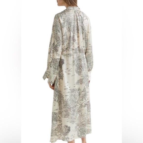 H&M Cream and Gray Long Sleeve Dress - Picture 2 of 14